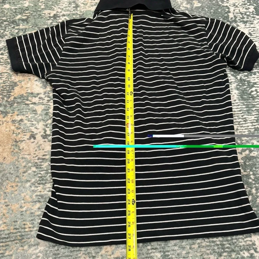 Polo Ralph Lauren black and white striped Alpha Tau Omega Large